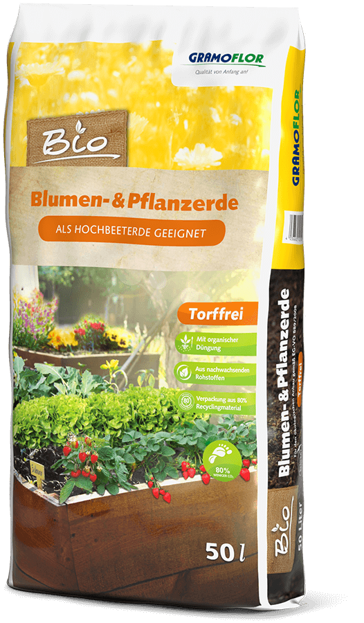 Verpackung Gramoflor Bio Pflanzerde